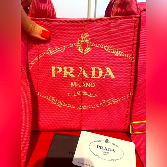 Prada canvas tote-100% auth guaranteed - Picture 1 of 17
